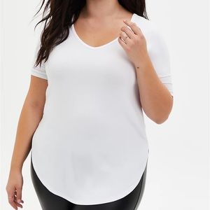 Torrid Favorite Tunic Super Soft White Size 4X